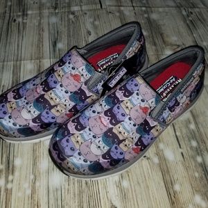 Skechers slip resistant Work Shoes size 8 cats
